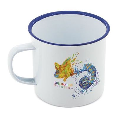 Taza Metal Retro Sublimable con Irregularidades
