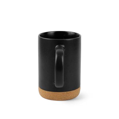Taza de cerámica con base de corcho extraíble