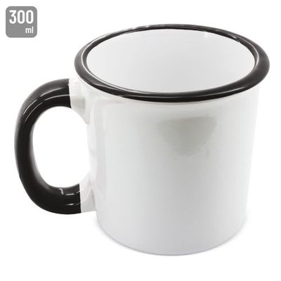 Taza Cerámica Retro Sublimación 300ml Ne