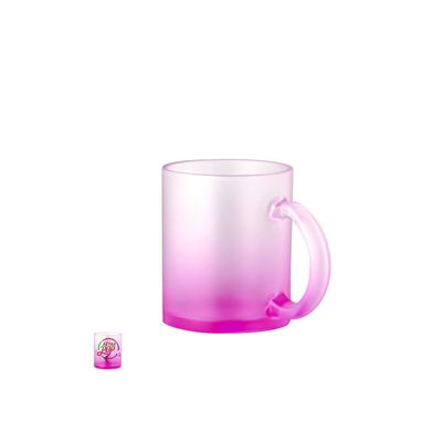 Taza Cristal Color Degradé Sublimación 350ml