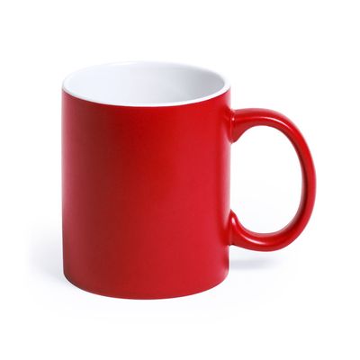 Taza personalizable alta calidad con interior blanco 350ml Roj