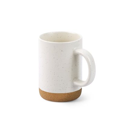 Taza de cerámica con base de corcho extraíble