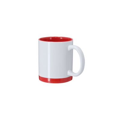 Taza cerámica 350 ml blanca sublimación detalles color