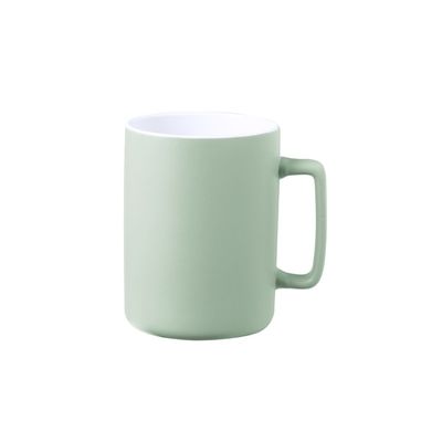 Taza Cerámica Bicolor Asa Recta 420ml Ver