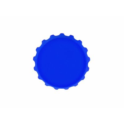 Tapón chapa para botella de silicona Azul