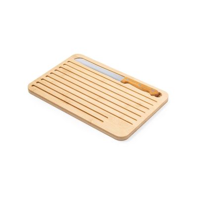 Tabla de Bambú para Cocina con Cuchillo