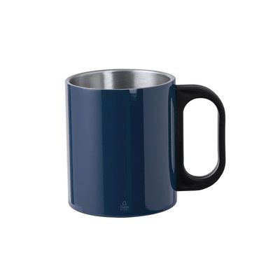 Taza Acero Doble Pared con Original asa PP Negra Mar