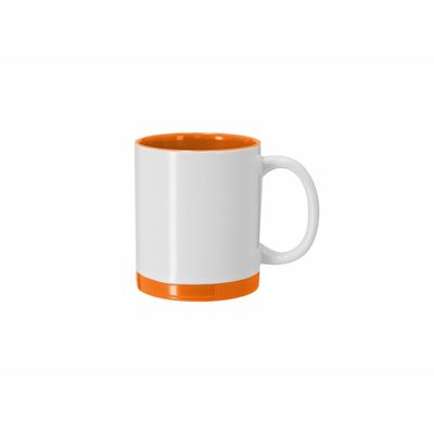 Taza cerámica 350 ml blanca sublimación detalles color Nara