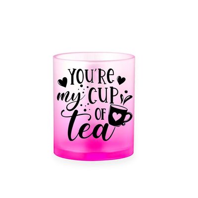 Taza Cristal Color Degradé Sublimación 350ml