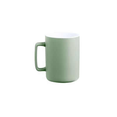 Taza Cerámica Bicolor Asa Recta 420ml