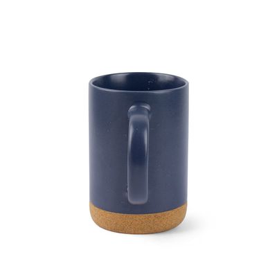 Taza de cerámica con base de corcho extraíble