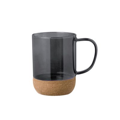 Taza Borosilicato/Corcho 450ml Neg