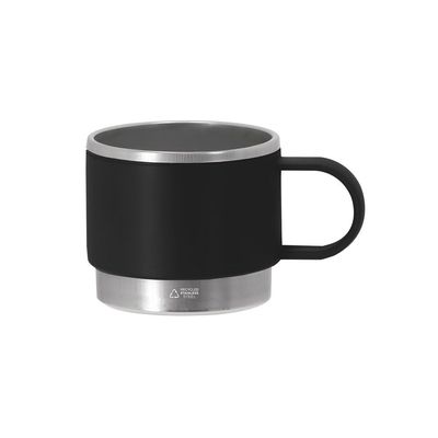 Taza PP reciclado 140 ml base acero Neg
