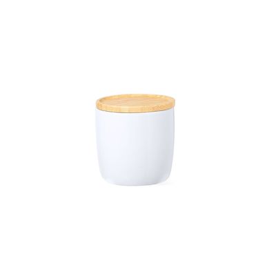 Taza 350ml Cerámica con Tapa Posavasos