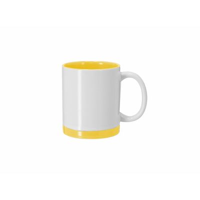 Taza cerámica 350 ml blanca sublimación detalles color Ama