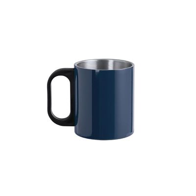Taza Acero Doble Pared con Original asa PP Negra