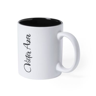 Taza blanca alta calidad interior de colores especial grabado a láser Neg