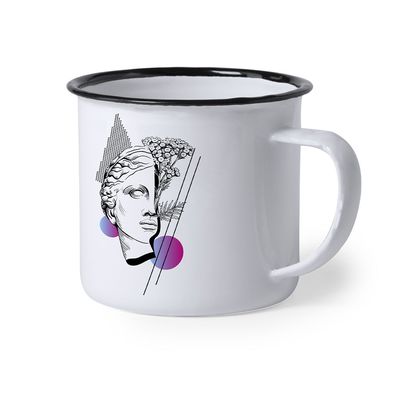 Taza Sublimación Retro Metal 380ml
