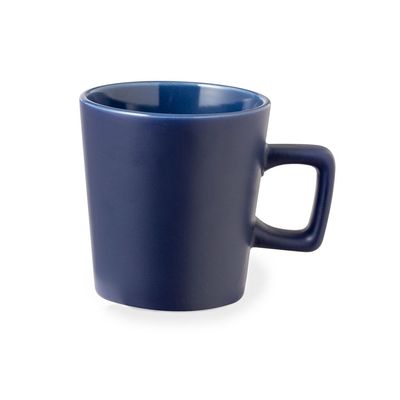 Taza Cerámica 300ml asa Cuadrada Mar