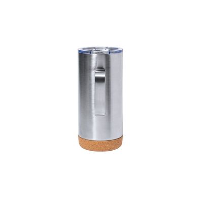 Taza Térmica de Acero Inox con Base de Corcho