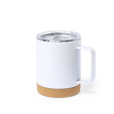 Taza 330ml con Doble Pared y Tapa