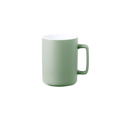 Taza Cerámica Bicolor Asa Recta 420ml