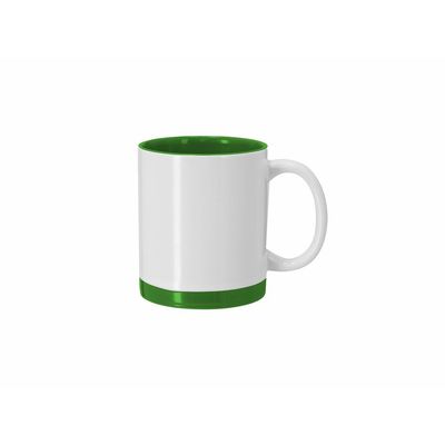 Taza cerámica 350 ml blanca sublimación detalles color Ver