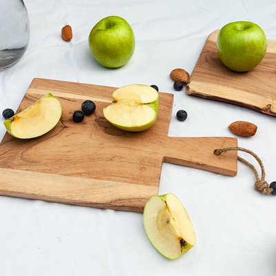 Tabla de Cocina Madera Acacia con Cordón de Yute