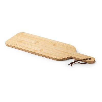 Tabla de cortar de bambú con cuerda
