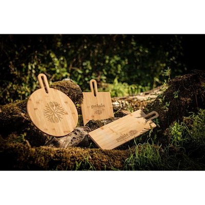 Tabla Servir de Bambú Redonda