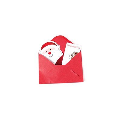 Tarjeta Navideña con Carta para Papá Noel