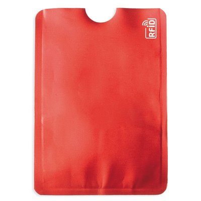 Tarjetero de Aluminio con RFID Rojo