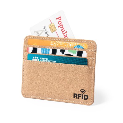 Tarjetero Corcho con RFID Seguridad