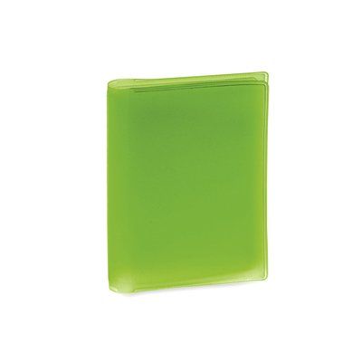 Tarjetero de PVC transparente con 6 compartimentos Ver