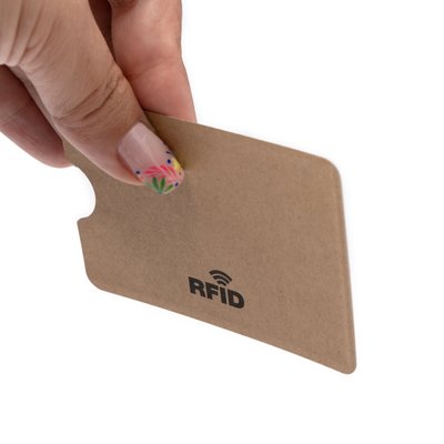 Tarjetero sostenible con seguridad RFID