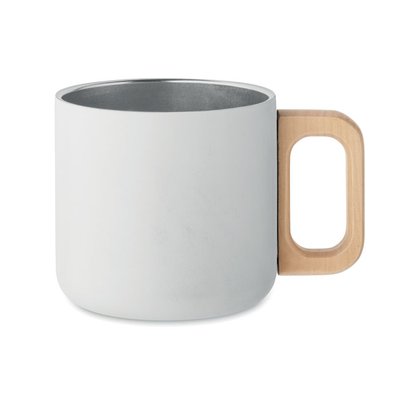 Taza de 350 ml acero reciclado y madera
