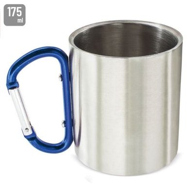 Taza Acero Inox 175ml con Mosquetón