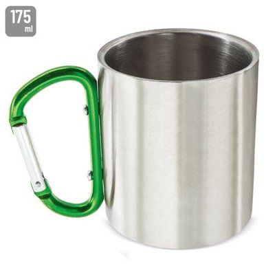 Taza Acero Inox 175ml con Mosquetón