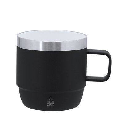 Taza de Acero Inox Interior Cerámico 180ml Neg