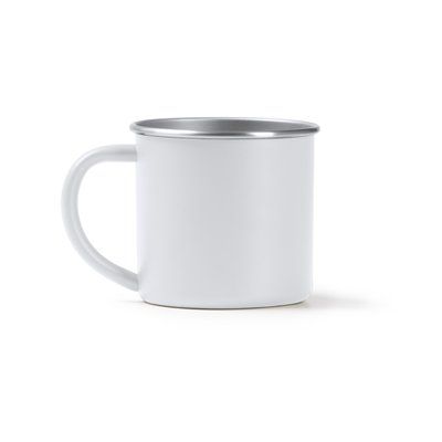 Taza de acero inoxidable 350 ml Blanco