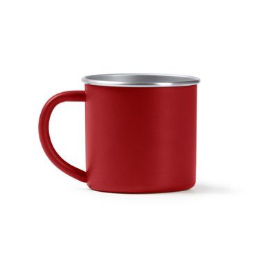 Taza de acero inoxidable 350 ml Rojo Talla Única Adulto