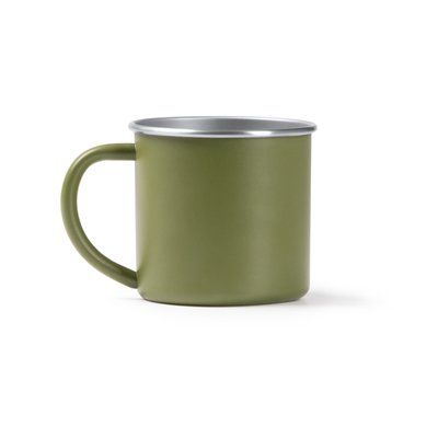 Taza de acero inoxidable 350 ml Verde Oscuro Talla Única Adulto