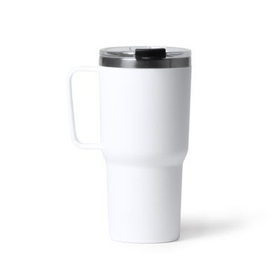 Taza de acero inoxidable 600ml Blanco