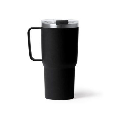 Taza de acero inoxidable 600ml Negro Talla Única Adulto