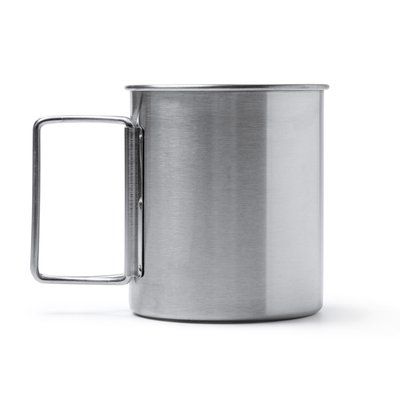 Taza de acero inoxidable con asas plegables
