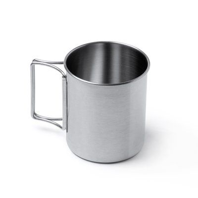 Taza de acero inoxidable con asas plegables