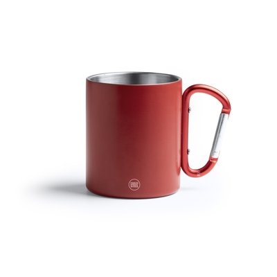 Taza de acero reciclado con mosquetón