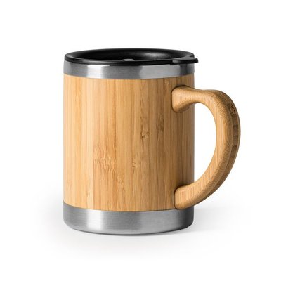 Taza de acero con tapa dosificadora
