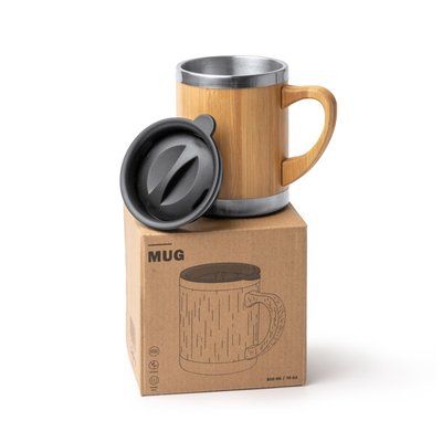 Taza de acero con tapa dosificadora