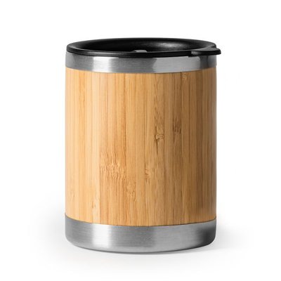 Taza de acero con tapa dosificadora